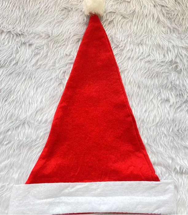 Large children adult Santa hats and non-woven processed Christmas party Christmas decorations for Christmas dance parties