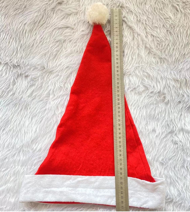 Large children adult Santa hats and non-woven processed Christmas party Christmas decorations for Christmas dance parties