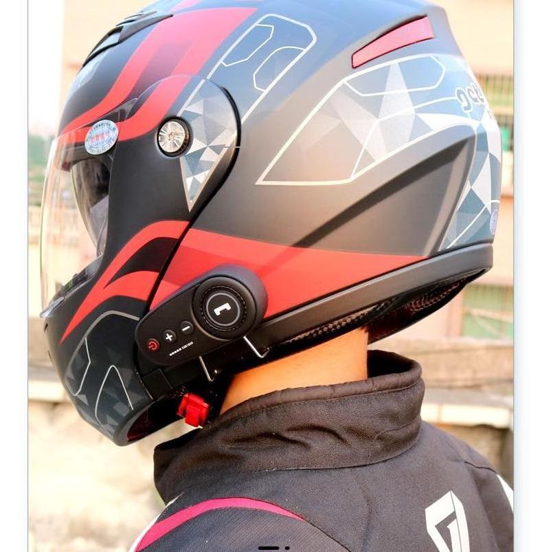 Newly  Helmet Bluetooth DOT  Flip up Full face Dual Lens Motorcycle Helmet with Built-in Integrated BT Intercom system