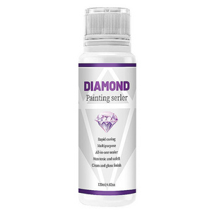 Diamond Painting Sealer 120ml 5D Diamond Painting Glue Permanent Hold Shine Effect Sealer for Diamond Painting and Puzzle