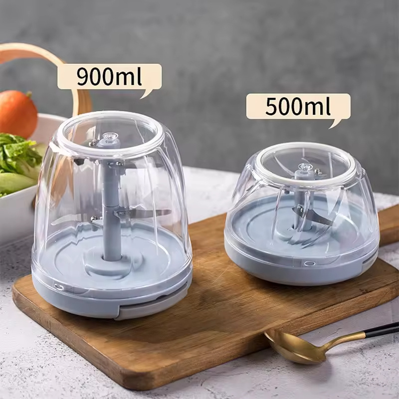 High Quality Mini Garlic Grinder Kitchen Vegetables Cutter Chopper Spice Pepper Shredder Baby Food Processor