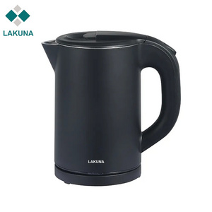 Lakuna hotel kettle supply water double layer stainless steel 304 H12698 0.8L