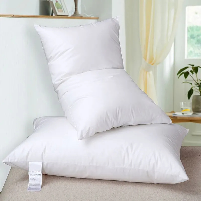 Hilton Hotel Bed Pillow Elastic Feather Silk Cotton Fiber Pillow Soft Polyester Filling Neck Protector Memory Pillow