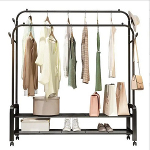 Clothes Rack Floor Simple Clothes Drying Rod Household Bedroom Folding Balcony Drying Clothes Rack