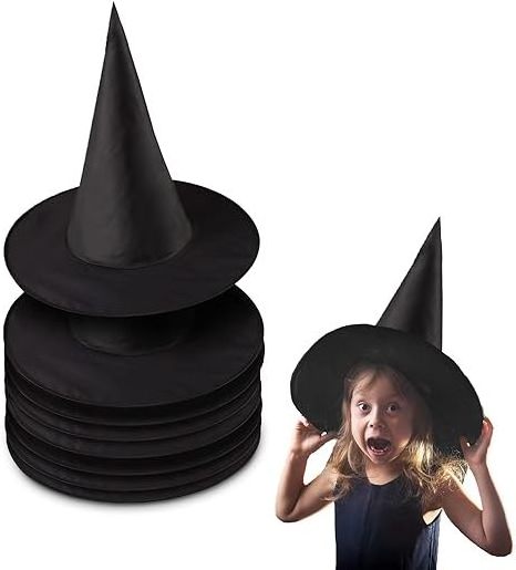 Halloween Witch Hats  Party Costume Accessory  witches hat Black Hanging Wizard Hat Floating Porch Yard Decoration