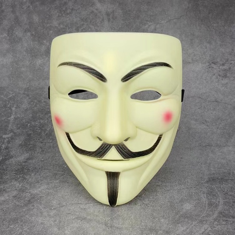 Hacker Mask V for Vendetta Mask Wholesale Halloween Cosplay Costume Party Props mask