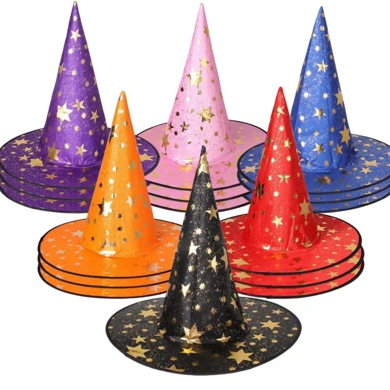 Halloween Witch Hat  Cosplay Wizard Hat Witch Party DecorationsHalloween Witch Party Hats Accessories