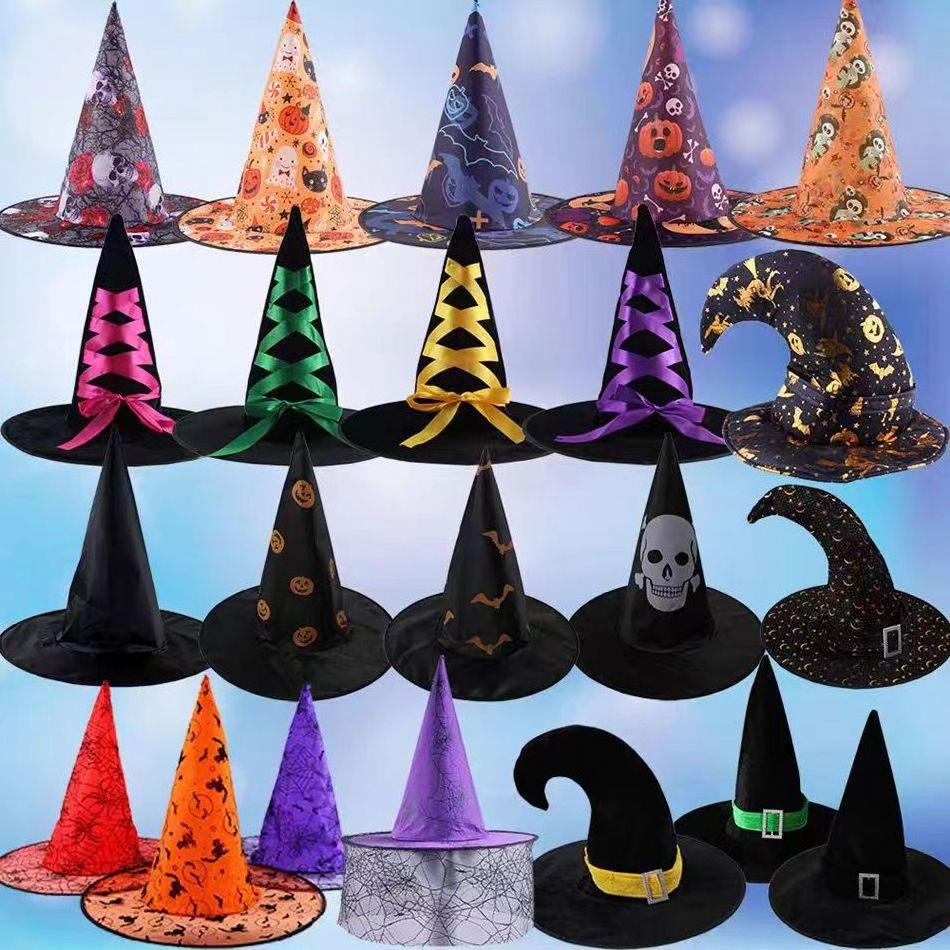 Halloween Witch Hat  Cosplay Wizard Hat Witch Party DecorationsHalloween Witch Party Hats Accessories