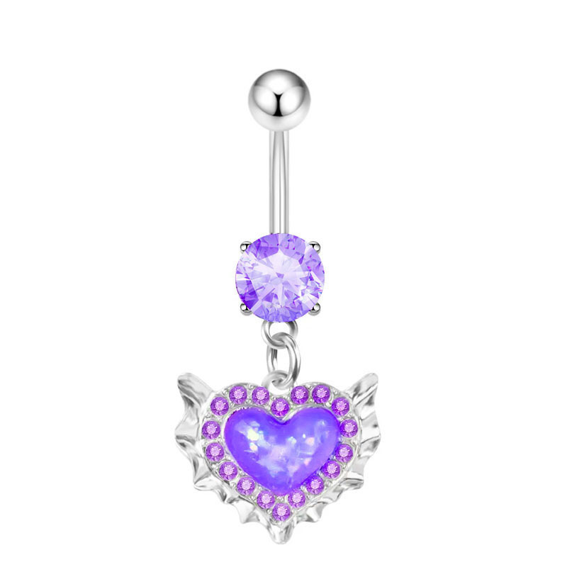 Fashion jewelry Body chain Purple multi-part piercing jewelry stainless steel jewelry  Belly rings wholesale