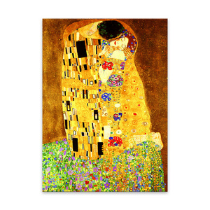 LS hot 5D diy diamond embroidery Gustav Klimt famous painting kiss canvas diamond painting kit living room home wall decor