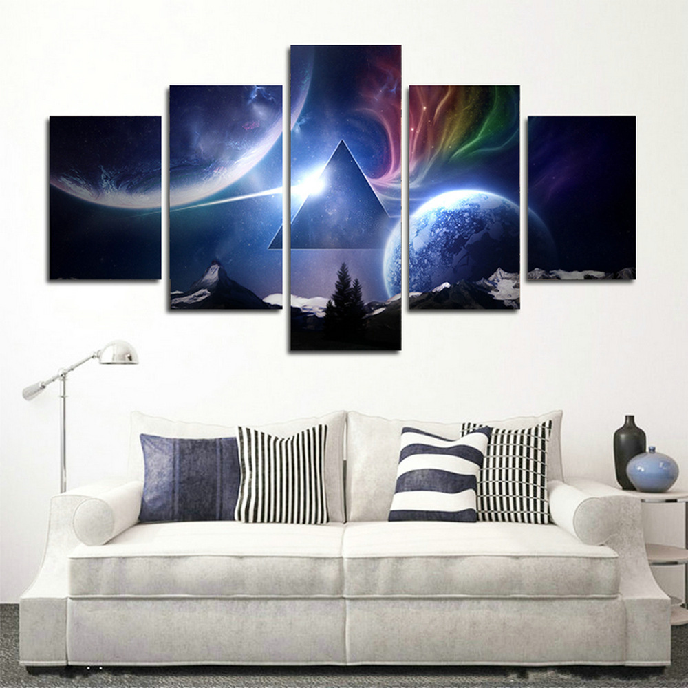 LS 5 panel 5D Diamond Painting scenery  DIY Diamond Embroidery Rhinestones Mosaic wall Art Home Decor home hotel decor