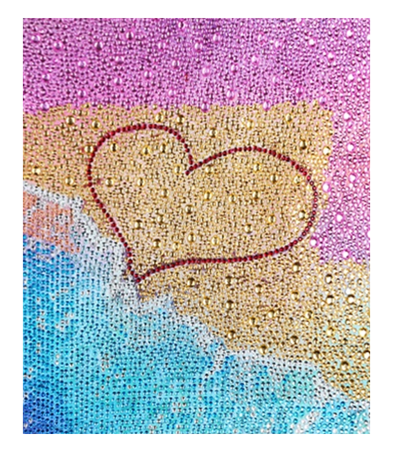 LS crystal 5D DIY full Special Shape Diamond Painting seaside loving heart embroidery Mosaic wall paintings art home decor