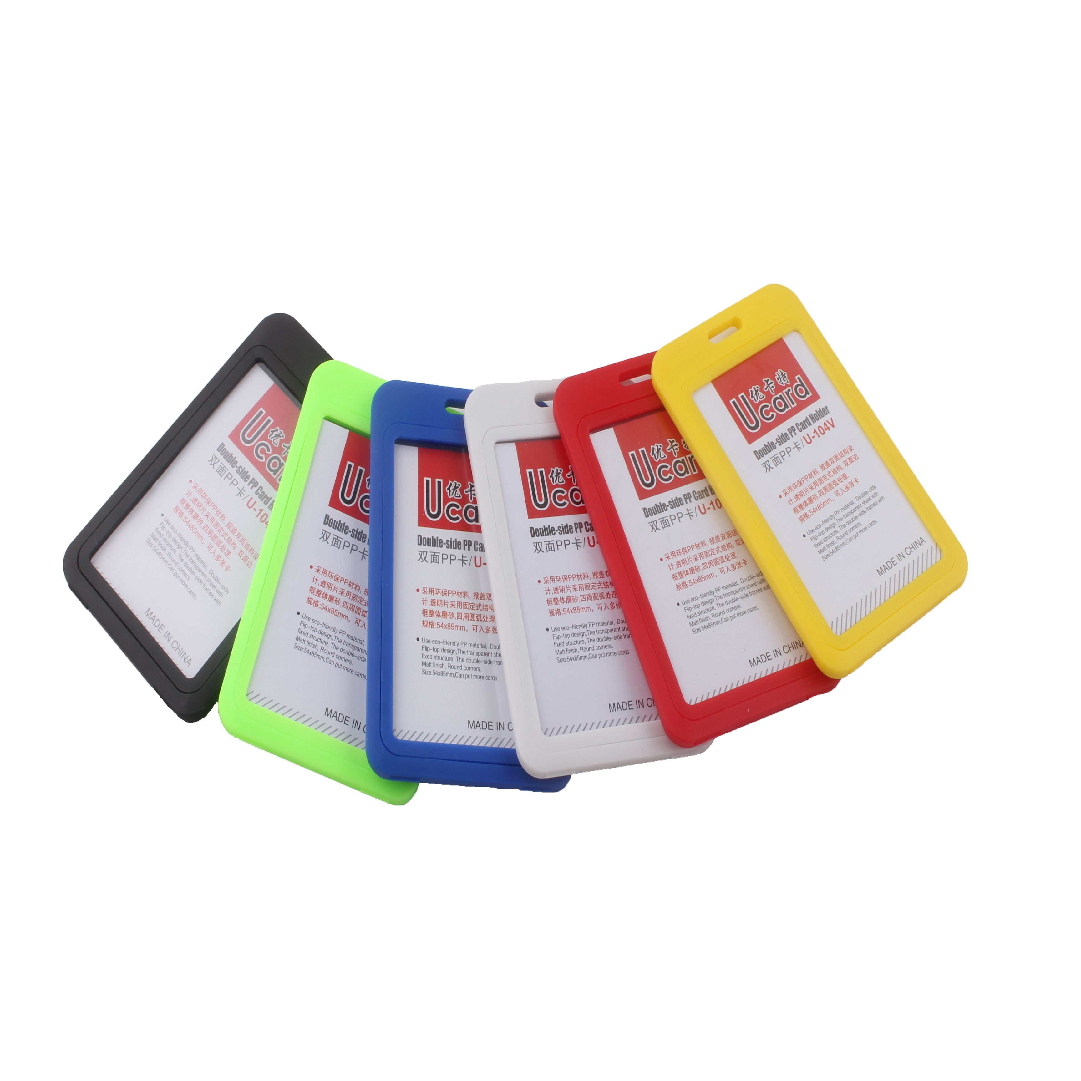 High Quality Vertical Plastic ID Card Holder For Office/School/Conferences/Exhibitors