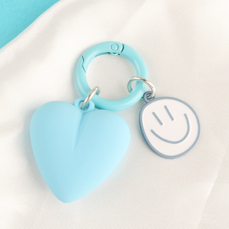 Kawaii Resin Keychain Heart Shape Designer Keychain Cute Smile  Keychain Wholesale