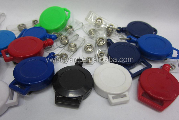 Promotional yoyo plastic retractable badge reel with swivel clip wholesale