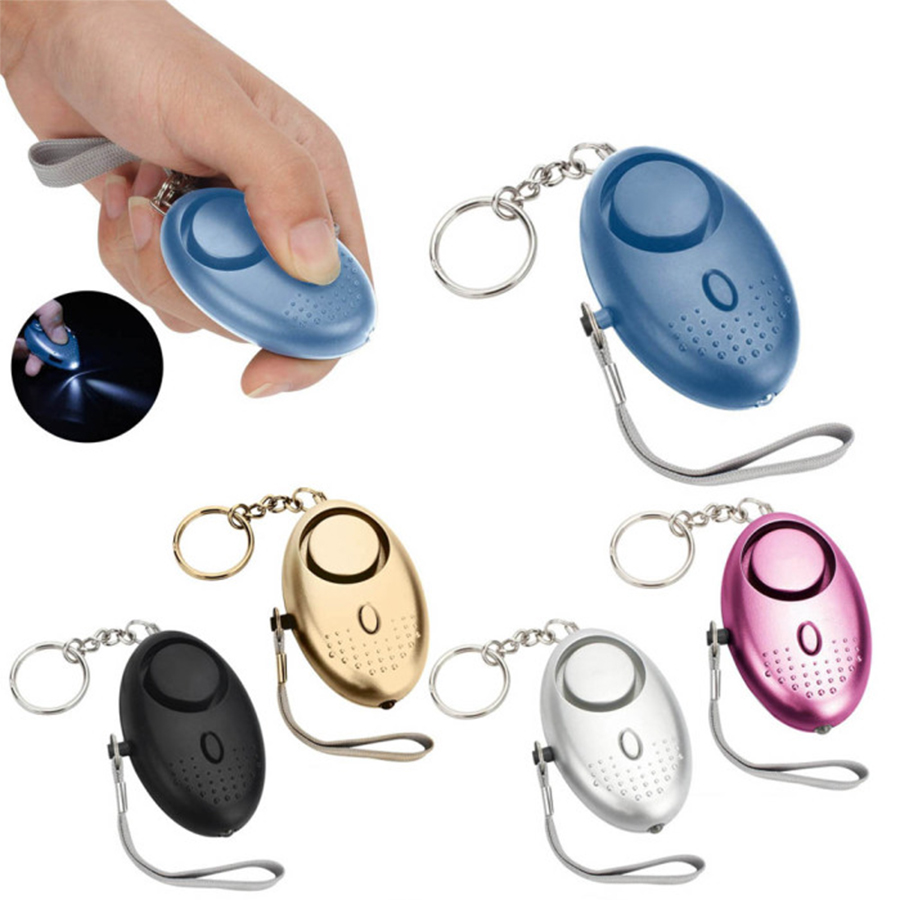 Alarm Flash Light with LED Light 140dB Sound Alarm Keychain Self Defense Personal Safety Alarm Keychain