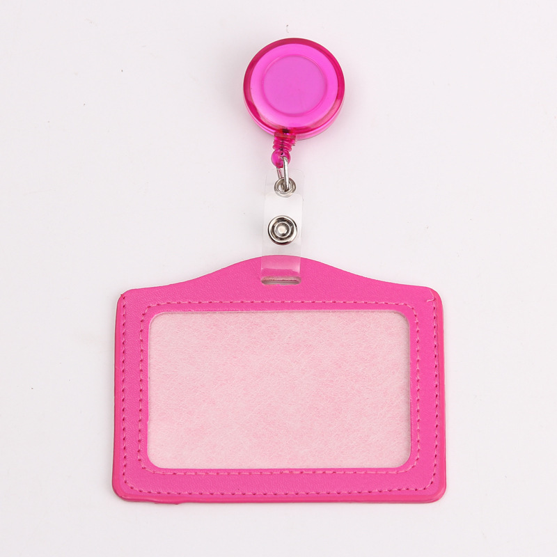 Custom Nurse Name Tag Company Staff Exhibition Working ID Card Holder with Retractable Reel Badge