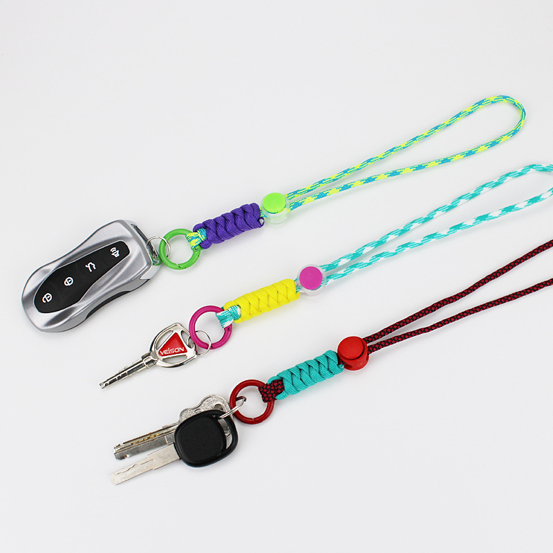 Detachable Adjustable Necklace Phone Lanyard for Mobile Phone Nylon Patch Crossbody Neck Clip Snap Hanging Cord Rope Strap