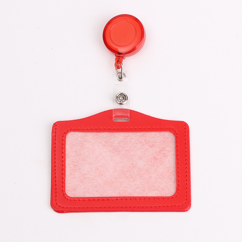 Custom Nurse Name Tag Company Staff Exhibition Working ID Card Holder with Retractable Reel Badge