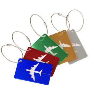 Wholesale Factory Metal Luggage Tag Aluminium Alloy Suitcase Tags Travel Accessories