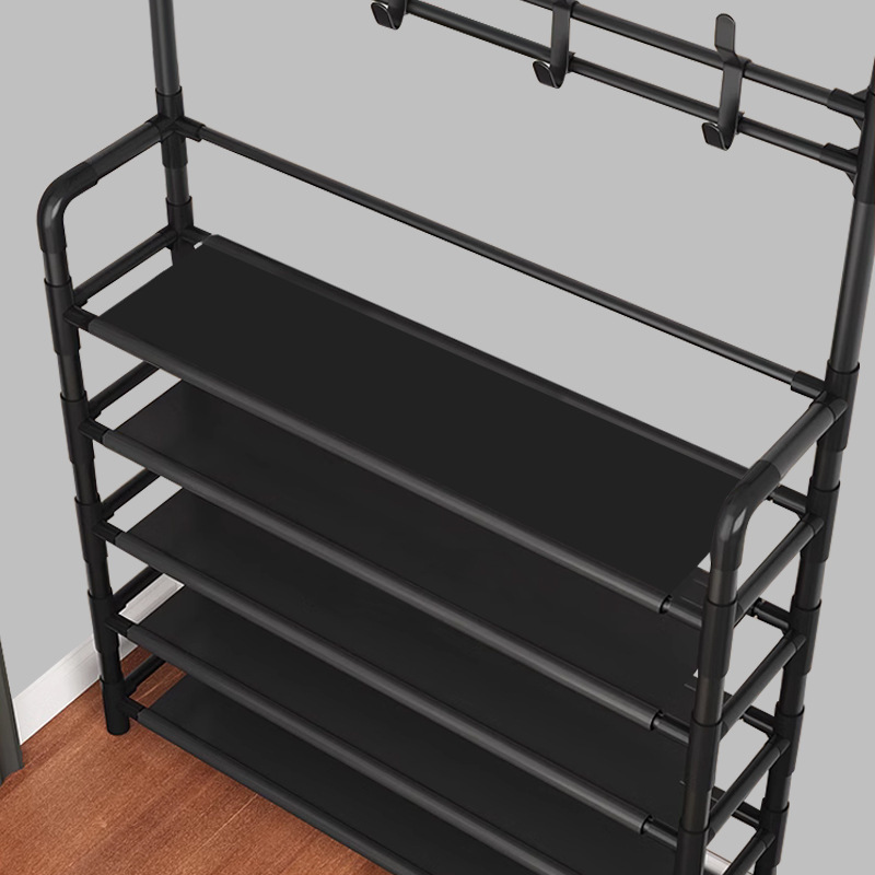 Shoe rack 5 tiers modern living furniture rack shelves metal hangers storage shoe racks for home use