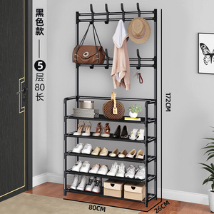 Shoe rack 5 tiers modern living furniture rack shelves metal hangers storage shoe racks for home use