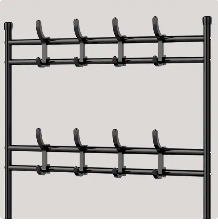 Shoe rack 5 tiers modern living furniture rack shelves metal hangers storage shoe racks for home use