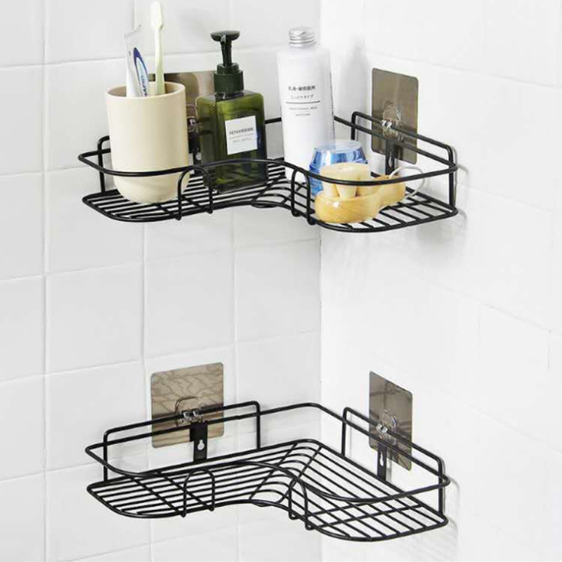 Hanging Shower Rack Bathroom Shelve Shelf Kitchen Shelves Brackets Easy to install Convenient Storage basket