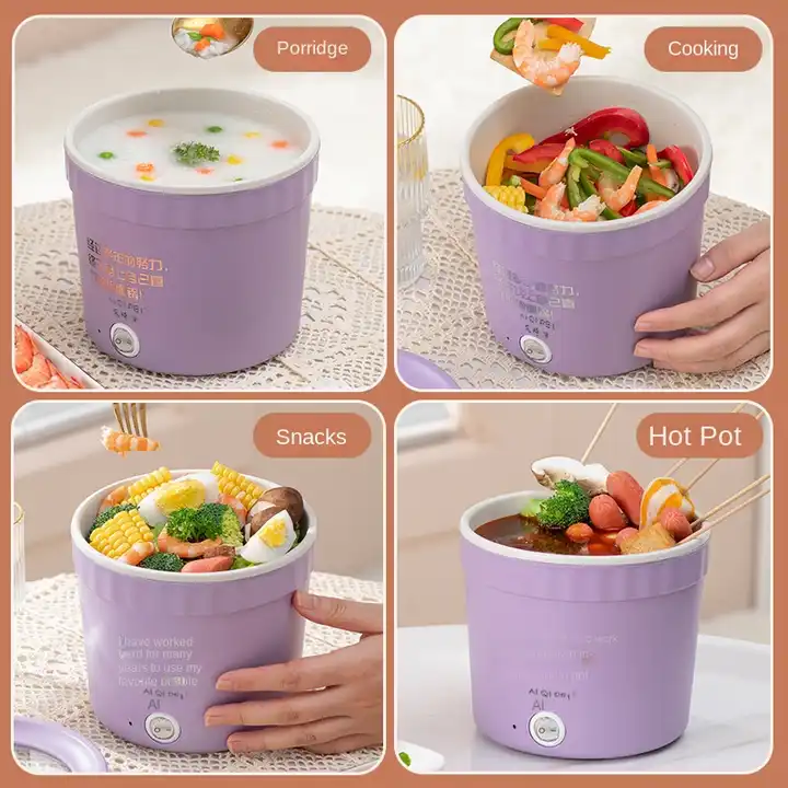 High Quality Portable Mini Hot Pot Food Cup Instant Noodles Electric Cooker