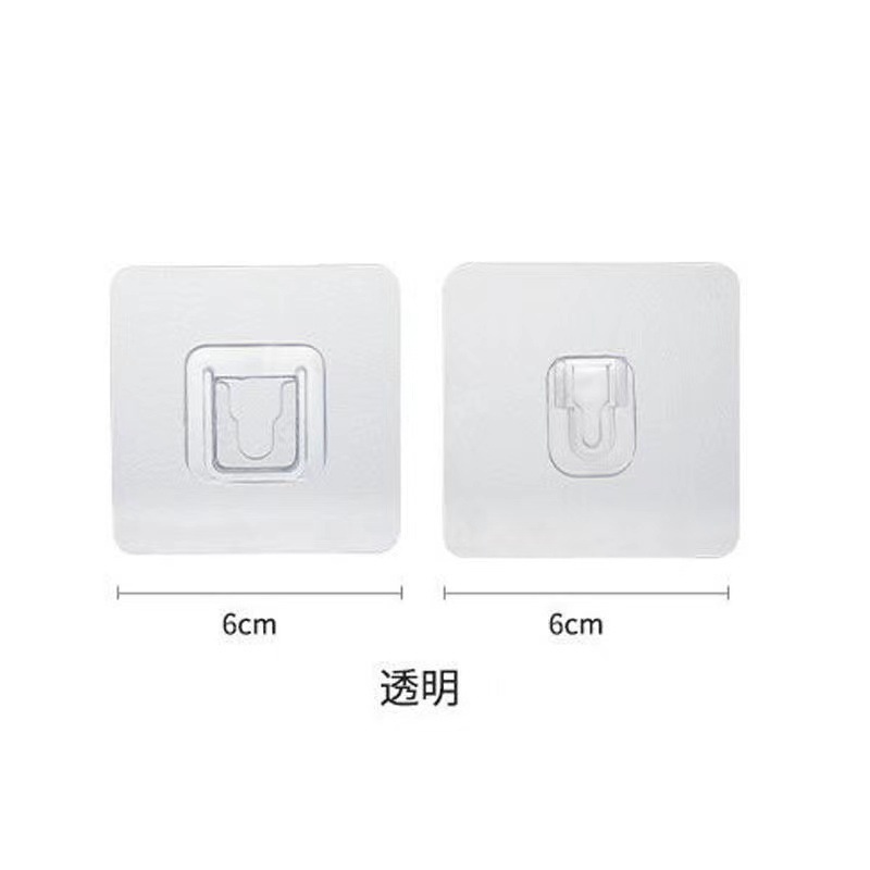 Kitchen bathroom double sided tape wall hook strong transparent hook suction cup suction cup wall mounted storage rack