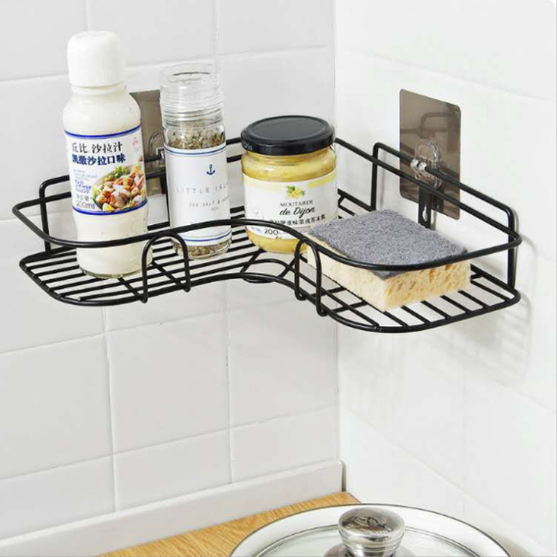 Hanging Shower Rack Bathroom Shelve Shelf Kitchen Shelves Brackets Easy to install Convenient Storage basket