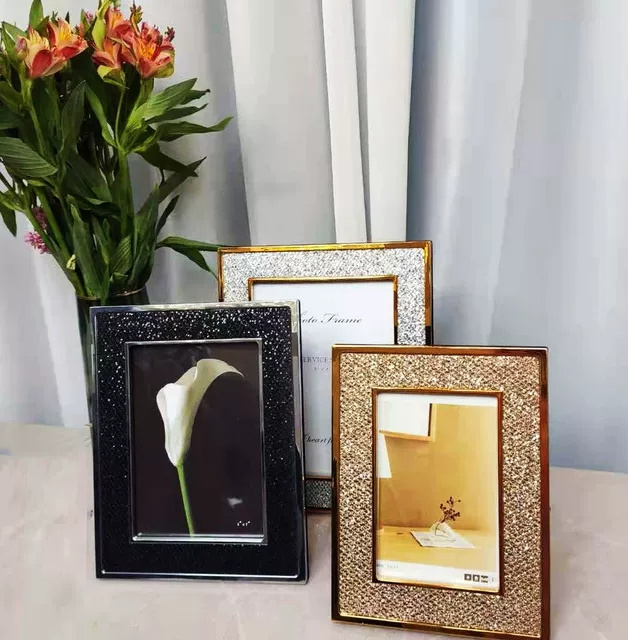 New Metal Iron Silver Picture Photo Frame Table Frame Portrait Frame Rose Gold 2x3 3 5x5 4x6 5x7 8x10 Inch Logo