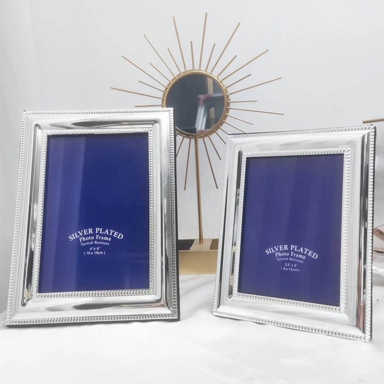 Mirror silver picture frame 5in6in7in8in10in metal photo frame wedding gift with morden style high quality home decor