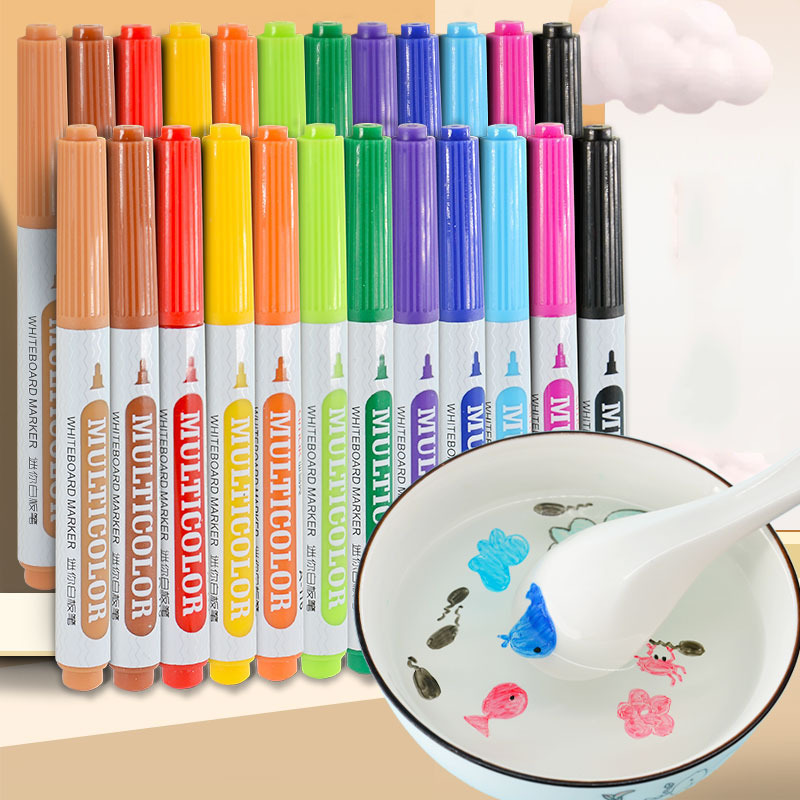 2022 Magical Water Painting Pen, Magic Doodle Drawing Pens, Erasing Whiteboard Marker