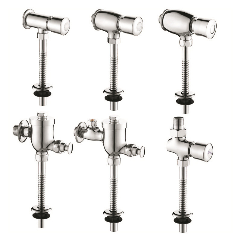 Concealed Alloy Urinal Delay Flush Valve Toilet Hand-Operated Urinal Self-Closing Flush Valve