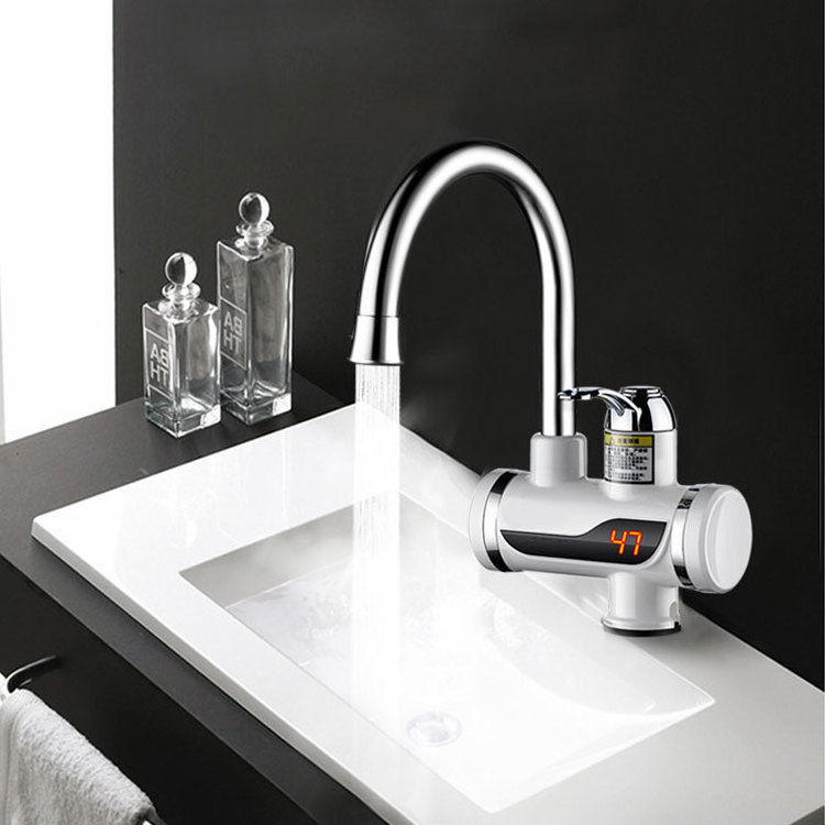 LED Display Electric Hot Water Faucet Instant Water Heating Tap Electric Heater Faucet