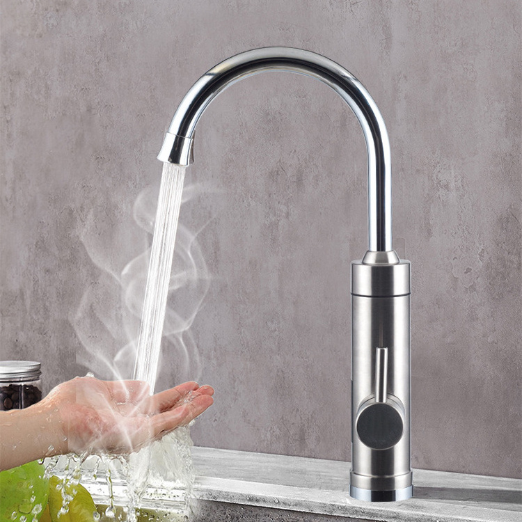 New hot sale Instant hot Water Tap Electric Faucet Kitchen Bathroom Basin Sink Electric Heating stainless Steel Faucet