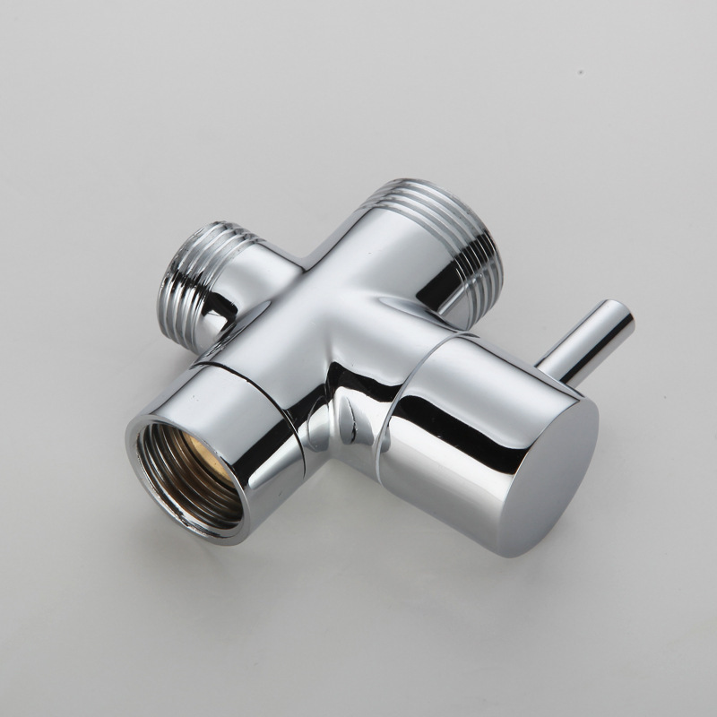 All-copper water divider  quick-open three-way diverter valve 4/6 points faucet conversion valve shower accessories