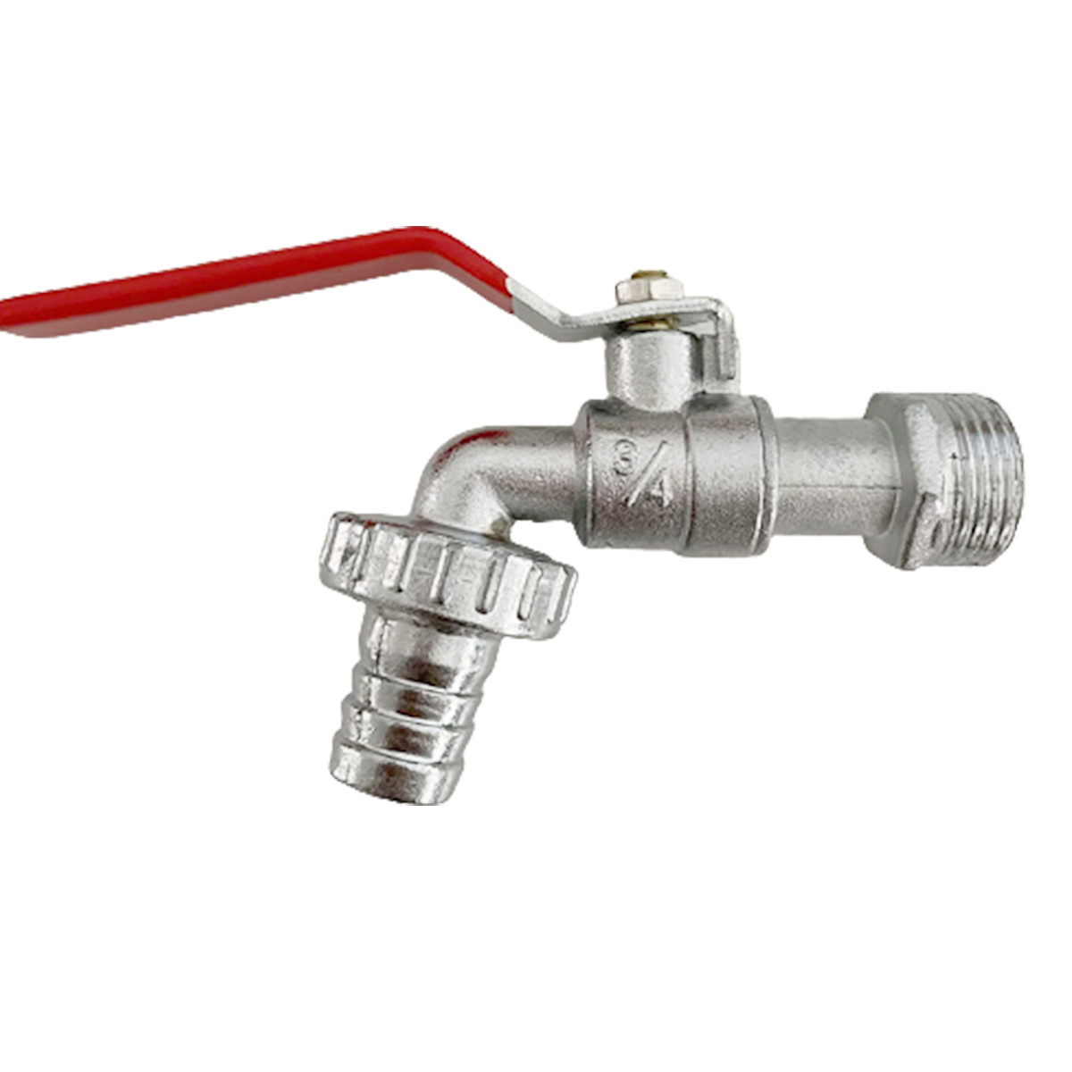 Foreign trade hot-selling zinc alloy faucet red faucet 3/4 Bibcock water tap 1/2 Outdoor Faucet