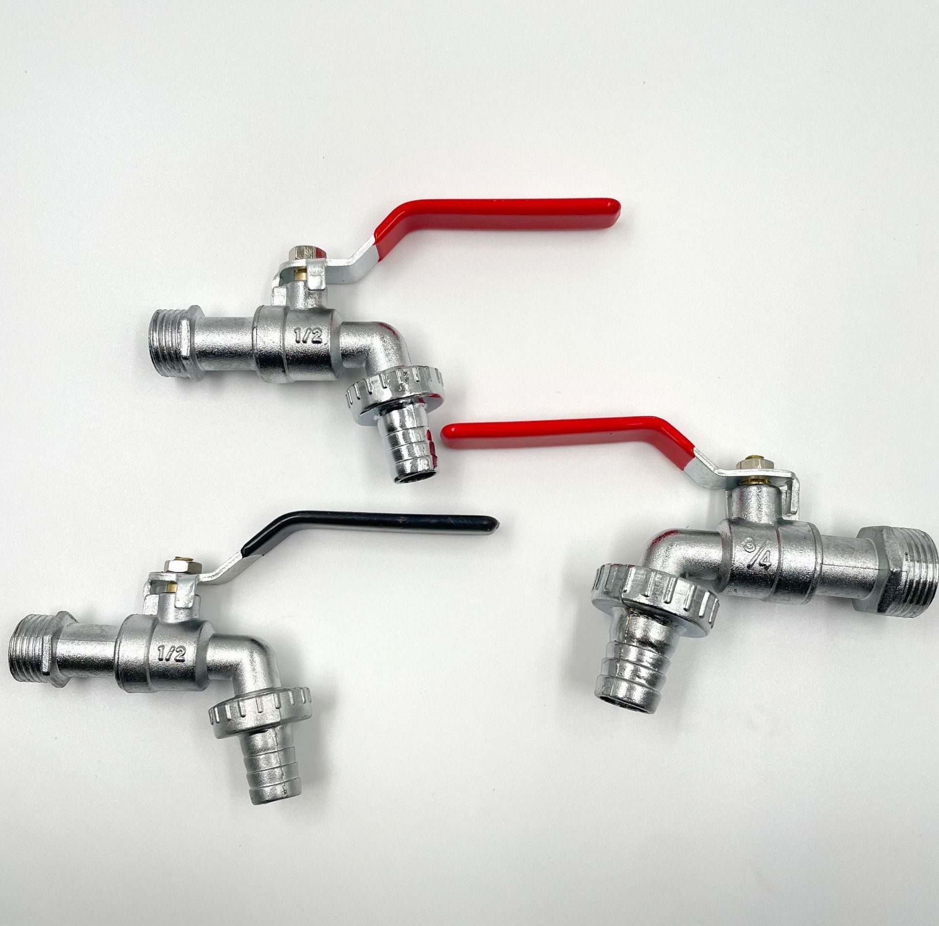 Foreign trade hot-selling zinc alloy faucet red faucet 3/4 Bibcock water tap 1/2 Outdoor Faucet