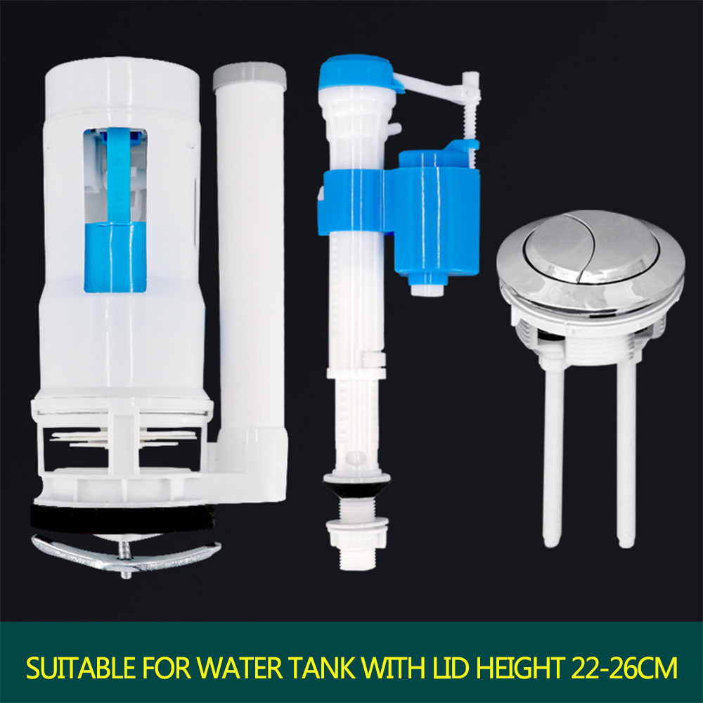 Water Saving Pressurized Toilet Fill Valve Water Tank Flushing Set Abs Toilet Tank Fittings