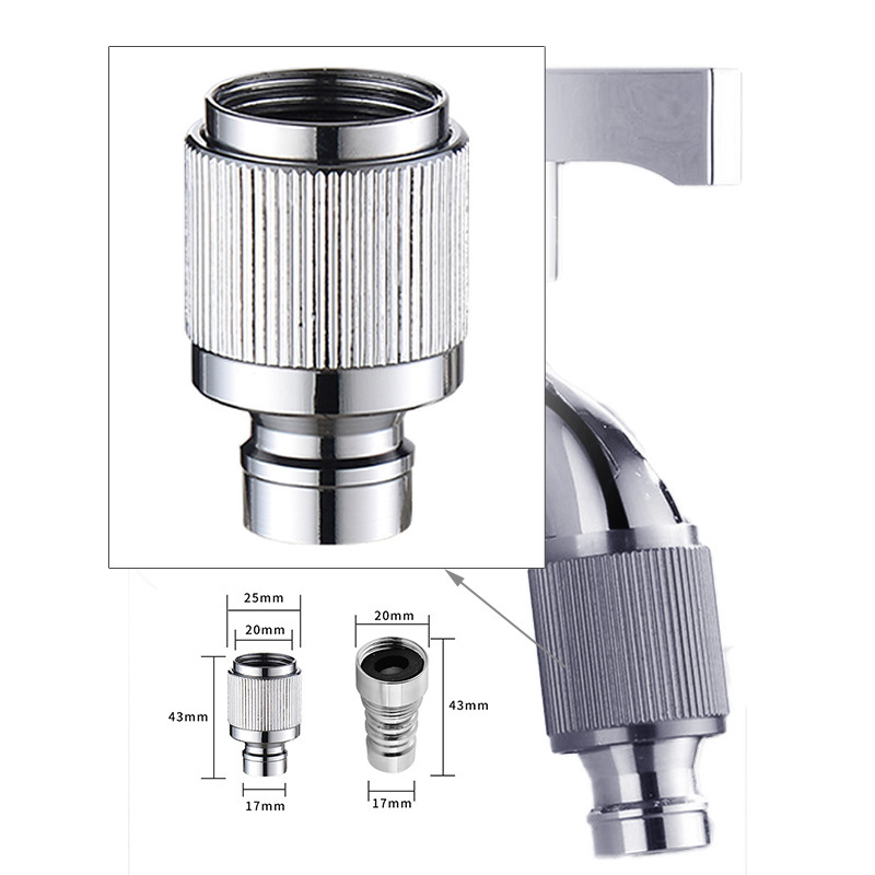 Faucet Multi-Use Adapter 1/2 Water Pipe Hose Docking Machine Water Nozzle Quick Connector Accessories