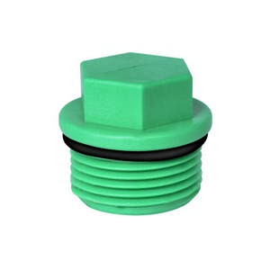 High Quality Green PPR Pipe Fitting Screwed Male End Plug For Threaded Fitting