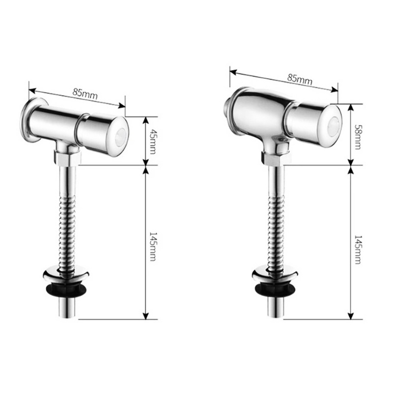 Concealed Alloy Urinal Delay Flush Valve Toilet Hand-Operated Urinal Self-Closing Flush Valve