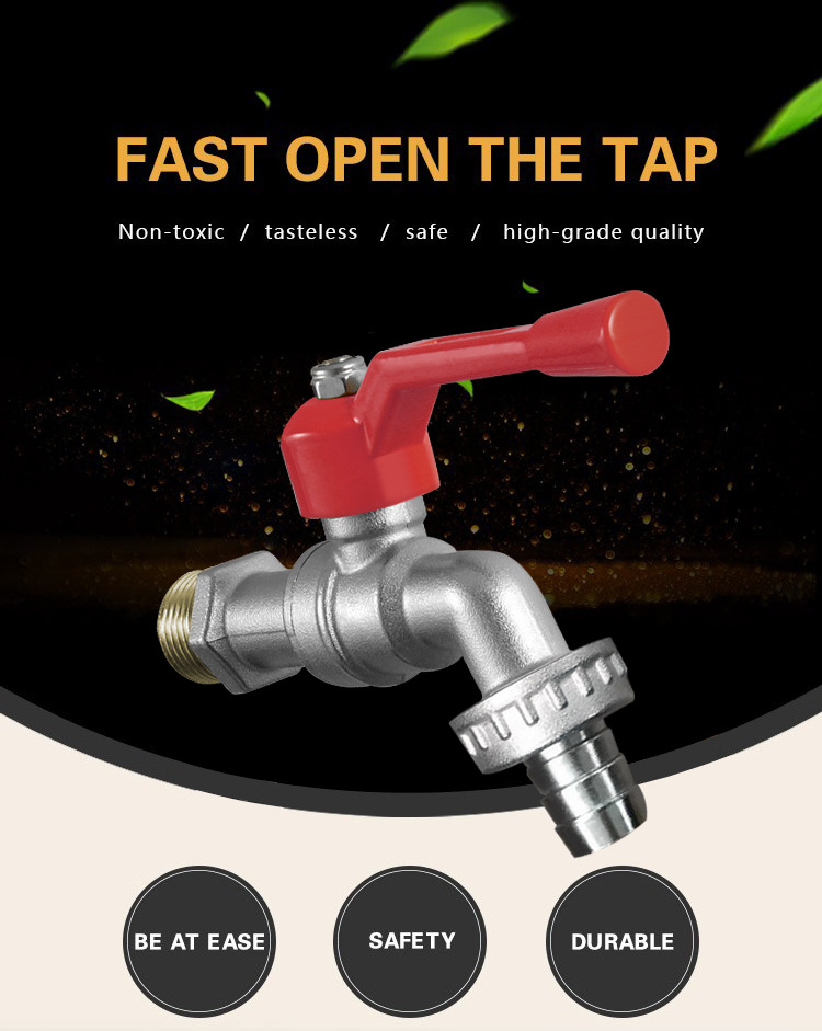 Low Price Brass Bibcock Taps Basin Washing Machine Faucet