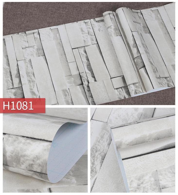 Customized 3D Decorative Interior Decor Waterproof PVC Wall Paper For Living Room