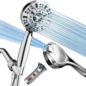 American multi-function water booster hand shower with spray gun 8_2 function spray gun water Filter shower set