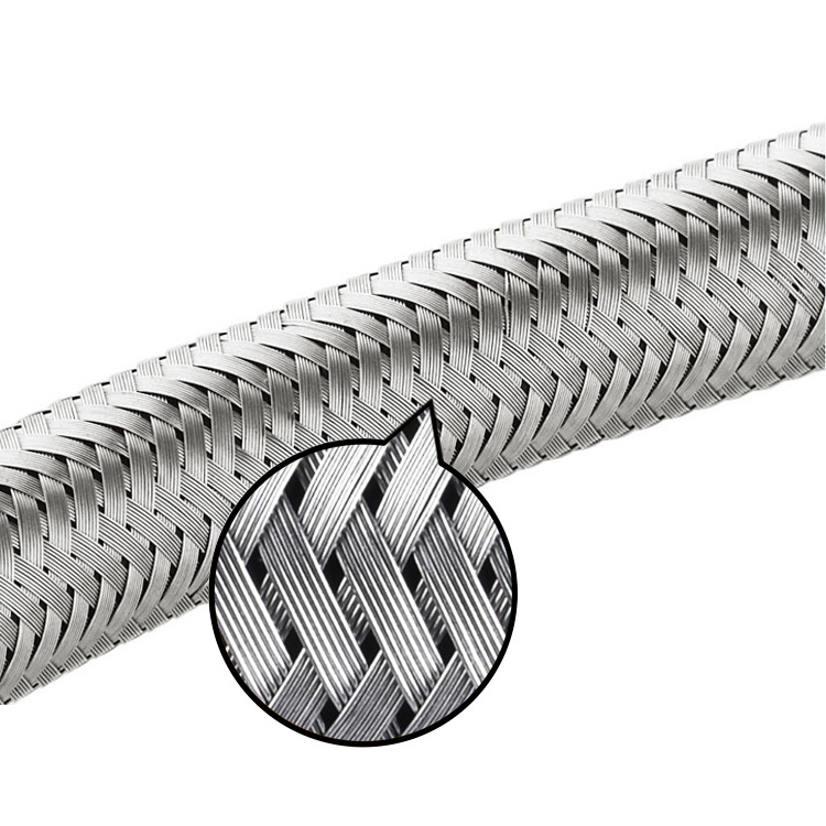 High quality durable two head 304 stainless steel Explosion-proof Metal flexible hose for toilet kitchen