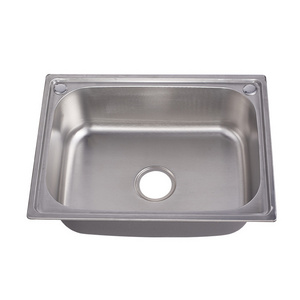 4835 Hot selling wide varieties single bowl free standing stainless steel custom size kitchen sink