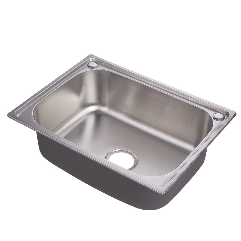 4835 Hot selling wide varieties single bowl free standing stainless steel custom size kitchen sink